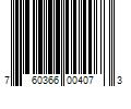 Barcode Image for UPC code 760366004073