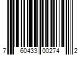 Barcode Image for UPC code 760433002742