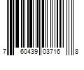 Barcode Image for UPC code 760439037168