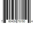 Barcode Image for UPC code 760439781504