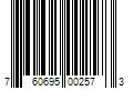 Barcode Image for UPC code 760695002573