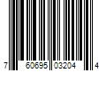 Barcode Image for UPC code 760695032044