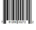 Barcode Image for UPC code 761269002722