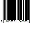 Barcode Image for UPC code 7613272540025