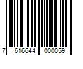 Barcode Image for UPC code 7616644000059