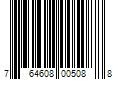 Barcode Image for UPC code 764608005088