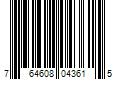 Barcode Image for UPC code 764608043615