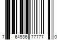 Barcode Image for UPC code 764936777770