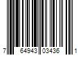 Barcode Image for UPC code 764943034361