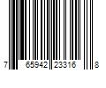 Barcode Image for UPC code 765942233168