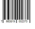 Barcode Image for UPC code 7663819002370