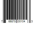 Barcode Image for UPC code 766878001043