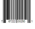 Barcode Image for UPC code 767222002501