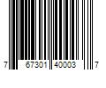 Barcode Image for UPC code 767301400037