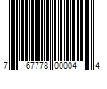 Barcode Image for UPC code 767778000044