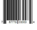 Barcode Image for UPC code 767778030034