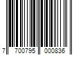 Barcode Image for UPC code 7700795000836