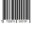 Barcode Image for UPC code 7702870000151