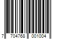 Barcode Image for UPC code 7704768001004