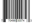 Barcode Image for UPC code 770499000743