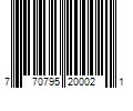 Barcode Image for UPC code 770795200021