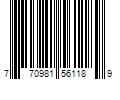 Barcode Image for UPC code 770981561189