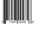 Barcode Image for UPC code 771047004756