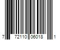 Barcode Image for UPC code 772110060181