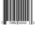 Barcode Image for UPC code 772562020023