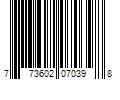 Barcode Image for UPC code 773602070398