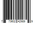 Barcode Image for UPC code 773602429899