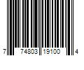 Barcode Image for UPC code 774803191004