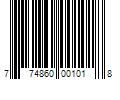 Barcode Image for UPC code 774860001018