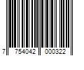 Barcode Image for UPC code 7754042000322