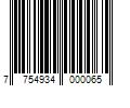 Barcode Image for UPC code 7754934000065