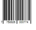 Barcode Image for UPC code 7758926000774