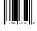 Barcode Image for UPC code 777887221100