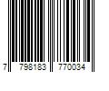 Barcode Image for UPC code 7798183770034