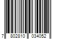 Barcode Image for UPC code 7802810034052