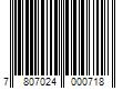 Barcode Image for UPC code 7807024000718