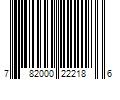 Barcode Image for UPC code 782000222186