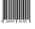 Barcode Image for UPC code 7840001001001