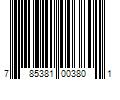 Barcode Image for UPC code 785381003801