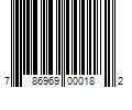 Barcode Image for UPC code 786969000182