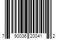 Barcode Image for UPC code 790036200412