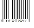 Barcode Image for UPC code 7947100000048