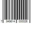 Barcode Image for UPC code 7949614000026