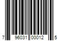 Barcode Image for UPC code 796031000125