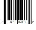 Barcode Image for UPC code 798310020312