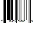 Barcode Image for UPC code 798459003665